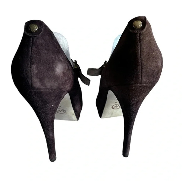 Michael Kors Womens Brown Suede Mary Jane Stiletto Platform Heels US size 10 - Picture 3 of 10